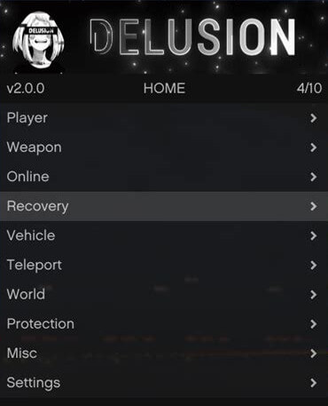 Delusion Mod Menu